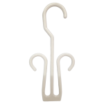 White Plastic Shoe Hangers -10cm