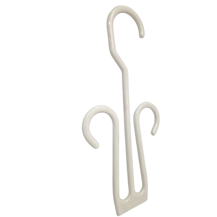 White Plastic Shoe Hangers -10cm - Image 2