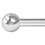 Chrome End Sphere for 25mm Dia. Chrome Tube Rail - Image 2