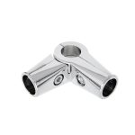 Chrome Premium 4-Way Adjustable Clamp for 25mm Chrome Tube Rail
