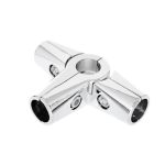 Chrome Premium 5-Way Adjustable Clamp for 25mm Chrome Tube Rail