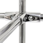 Chrome Premium 5-Way Adjustable Clamp for 25mm Chrome Tube Rail - Image 2