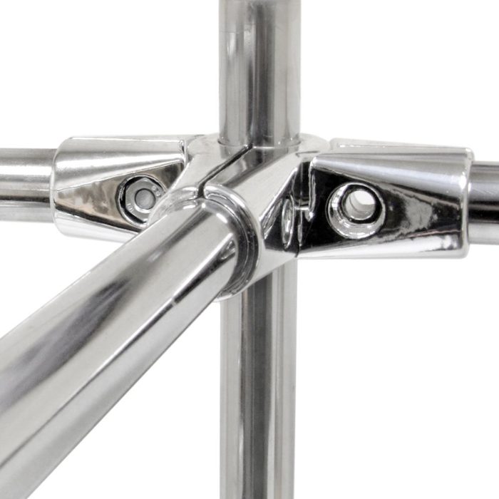 Chrome Premium 5-Way Adjustable Clamp for 25mm Chrome Tube Rail - Image 2