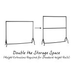 Middle Bar for Clothes Rails - Image 5