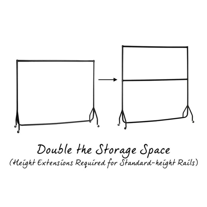 Middle Bar for Clothes Rails - Image 5