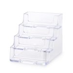 Clear 4 Tier Business Card Holder