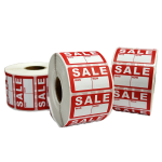 Roll of 1000 Sale Was Now Self-Adhesive Labels - 1 x 2 inch