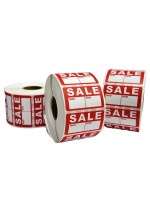 Roll of 1000 Sale Was Now Self-Adhesive Labels - 1 x 2 inch