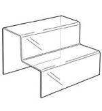 2-Step Clear Acrylic Display Stand - Image 2