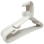 Adults Plastic Hangers with Trouser Bar and Shoulder Notches - 42cm - Image 2