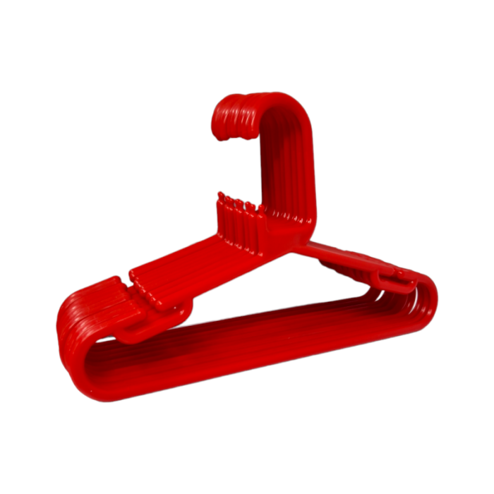 Adults Plastic Hangers with Trouser Bar and Shoulder Notches - 42cm - Image 4