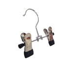 Chrome Metal Clip Hangers Adjustable Non-Slip With Soft Grip Endings - 13 cm - Image 2