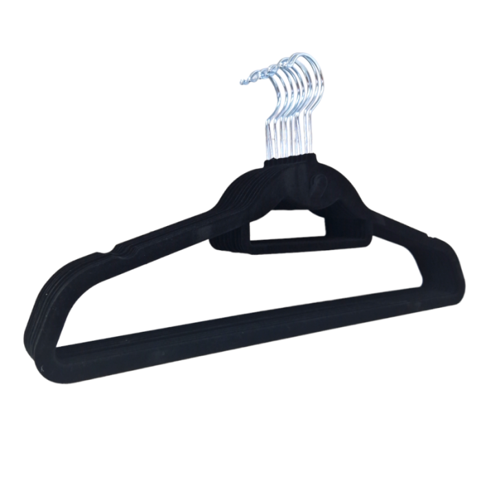 Velvet Coat Clothes Hangers with Nothches- 45cm - Image 4