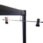 Chrome Metal Clip Hangers Adjustable Non-Slip With Soft Grip Endings - 40 cm - Image 4