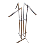 4 arm sloped ball clothing stand