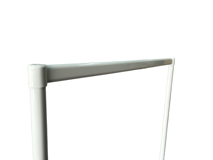 4ft White Clothes Rail - Image 2