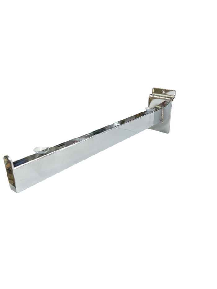 Slatwall Glass Shelves Brackets Pair - Image 1