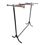 6 arm straight clothing rail static