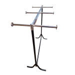 6 arm straight clothing rail static - Image 3