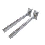 Meshwall Glass Brackets - Pair