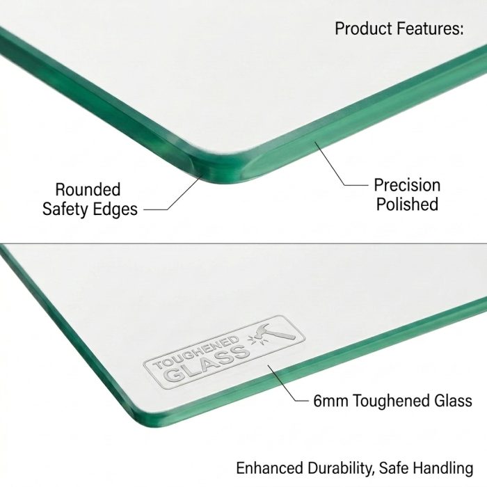 Glass Shelves with 2 brackets - Image 2