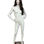 Full Body Female Mannequin with Makeup Face and Hair