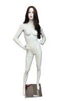 Full Body Female Mannequin with Makeup Face and Hair