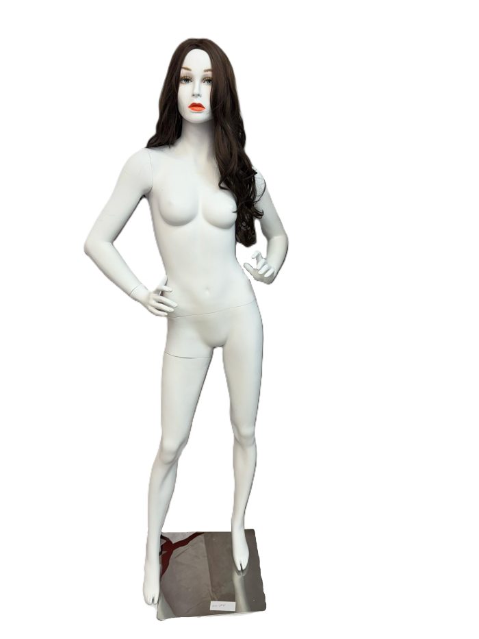 88d6a7ce-ba87-4b54-b171-dcba176e6d2b Full Body Female Mannequin with Makeup Face and Hair - Image 1