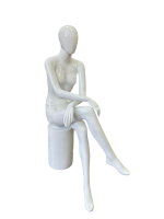 Sitting Female Cross Leg Full Body Mannequin