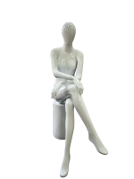 Sitting Female Cross Leg Full Body Mannequin - Image 5
