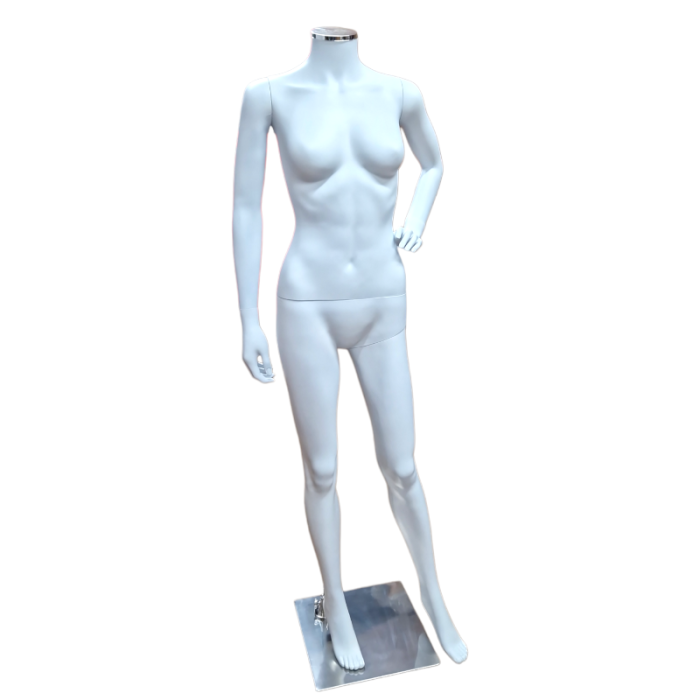 White Headless Female Full Body Mannequin - Image 1