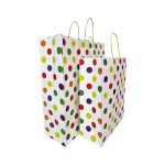 Multicolor Polka Dot Hand Carry Paper Bags