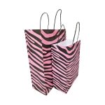 Pink Zebra Hand Carry Paper Bags