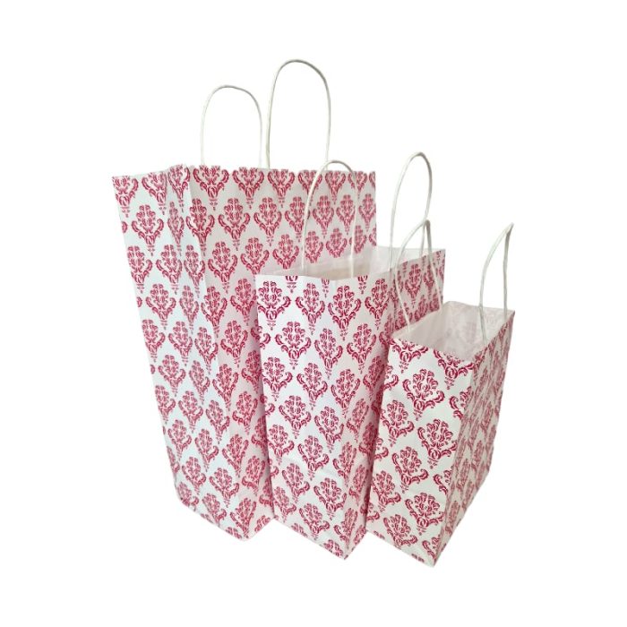 Pink motiv Hand Carry Paper Bags - Image 1