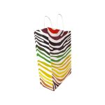 Multicolour Zebra hand Carry Paper Bags - Image 2