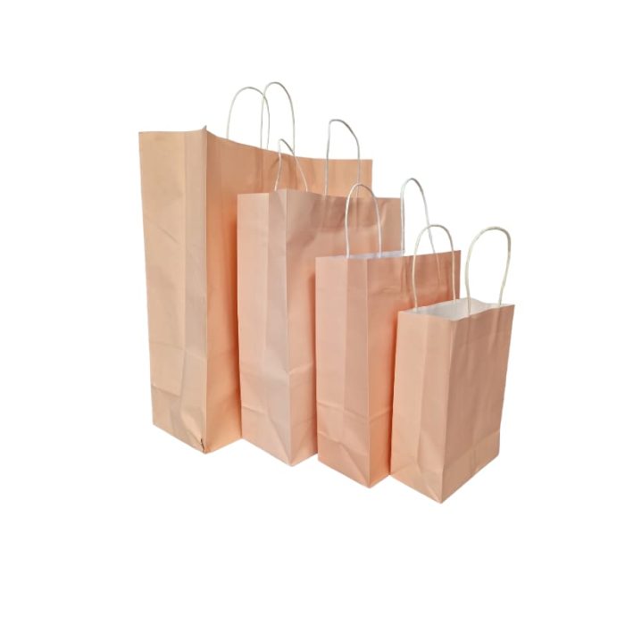 Light Pink Hand Carry Paper Bags - Image 2