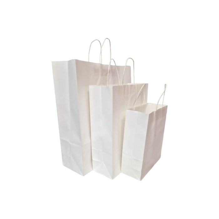White Hand Carry Paper bags - Image 2