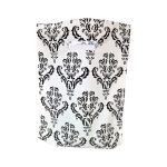 Black Motiv Plastic Hand Carry bag- (White)