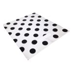 Polka dot Black Plastic Hand Carry Bags (Clear) - Image 2