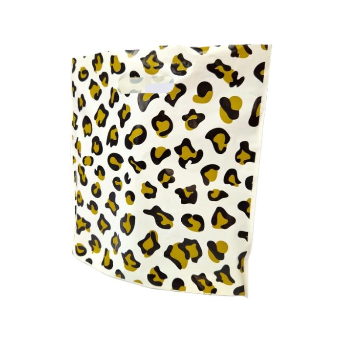 Leopard Design Plastic Hand Carry Bags - Image 3