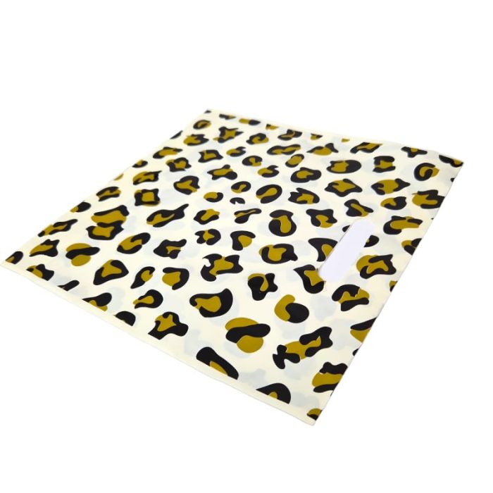Leopard Design Plastic Hand Carry Bags - Image 2