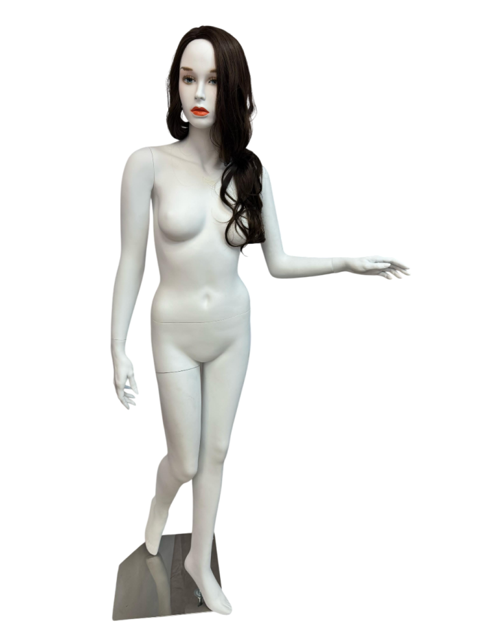 Full Body Female Mannequin with Makeup Face and Hair - Image 2