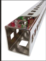 Twin Slot Square Column - 8ft - Image 2
