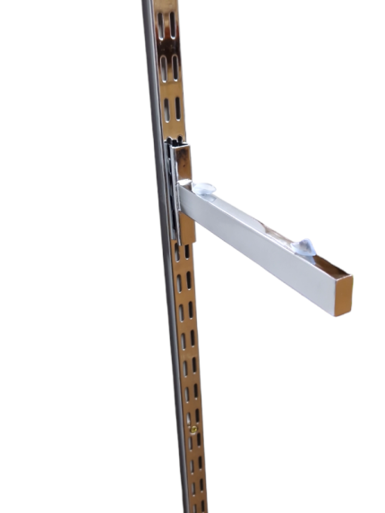 Twin slot Glass shelf Bracket Pair