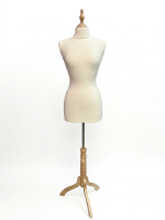 Female Tailor Dummy Mannequin with Wooden Stand - Image 2