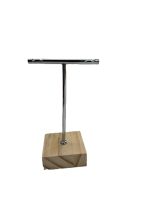 Elegant Earring Display Stand with Wooden Base - Image 2