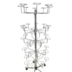 5-Tier Chrome Hat Stand
