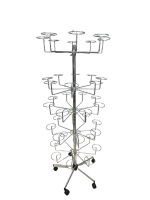 5-Tier Chrome Hat Stand