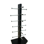 Black Sunglasses Display Stand – Holds 6 Glasses