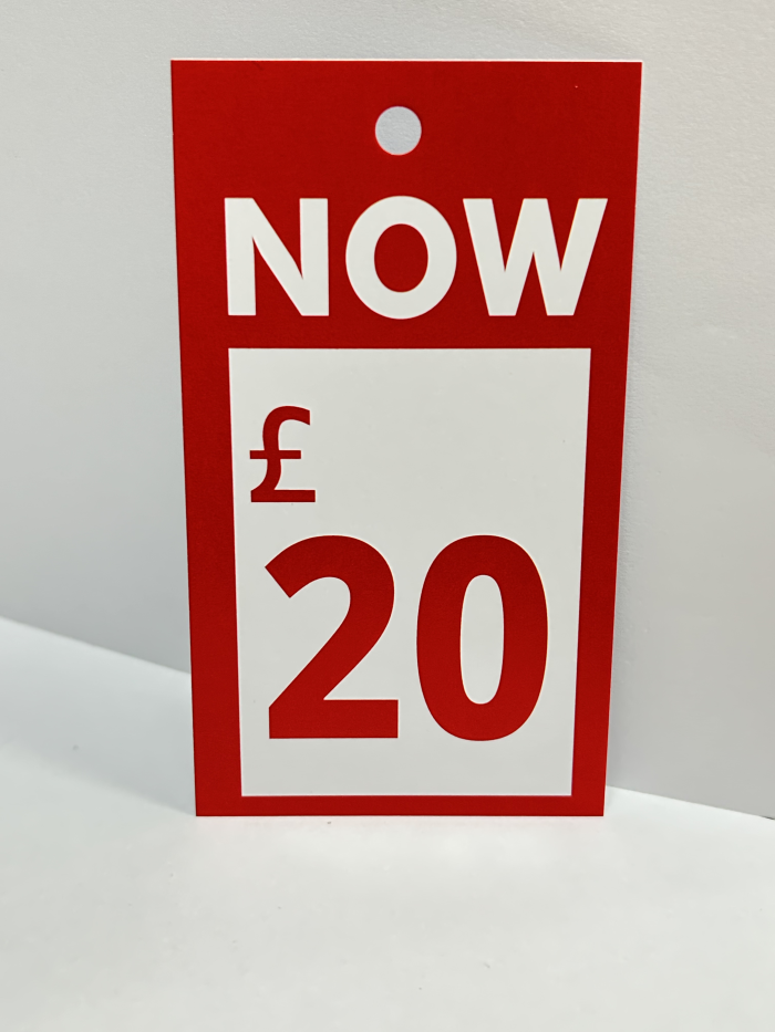 NOW £ Price Tag - Pack of 100 - Image 6